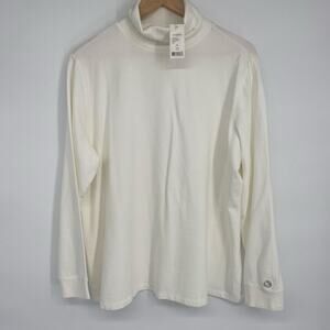 Gander Mountain Turtleneck Women’s 1X Cream Classic TradMom Fall Layer Staple